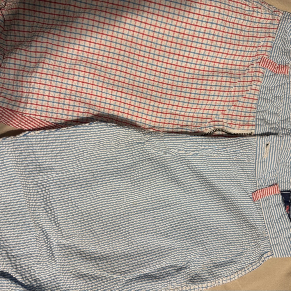 Vineyard Vines Blue and White Striped Shorts